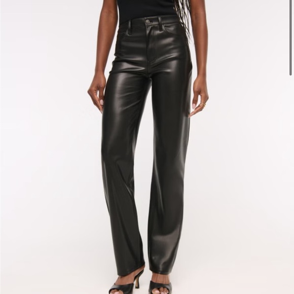 Abercrombie & Fitch Denim - Abercrombie & Fitch Women's Vegan Leather Jeans